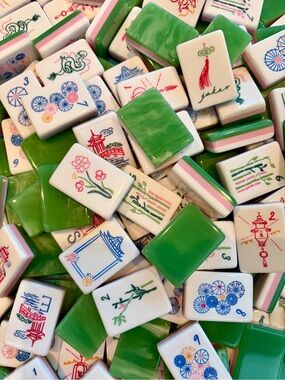 Jade Backed Mahjong Tiles 🀄️🐉